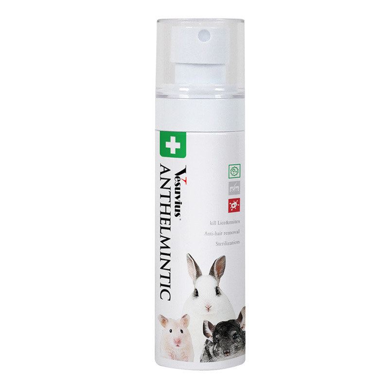 Chongshangtian Little Rabbit Deodorizing Disinfection and Sterilization Spray Pet Supplies Guinea Pig Hamster Deodorizing Deodorant