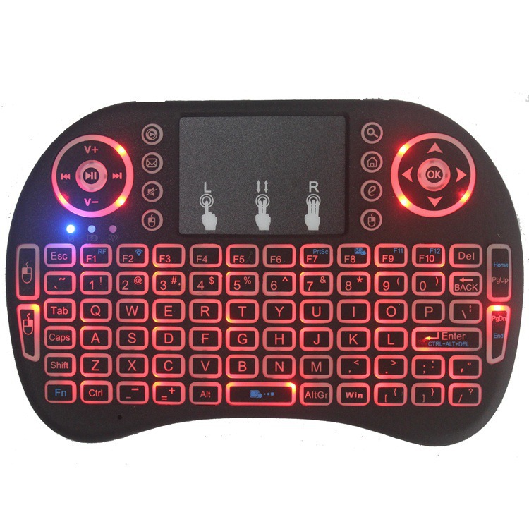 i8 keyboard 2.4G Air flying squirrel mini wireless keyboard wholesale dry lithium three-color backlit ticker