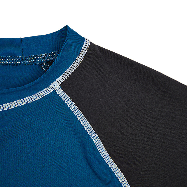 Cross-border Men's Long-sleeved Loose Sunscreen Suit UPF50 European and American Beach Sunscreen Suit Men's Surf Suit Large Size Quick-drying Clothes