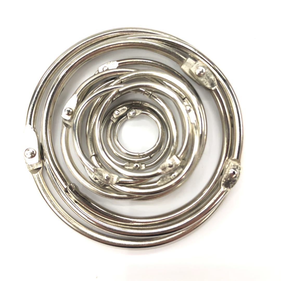 Table Calendar Metal Book Ring Open Ring Set Iron Ring Activity Photo Album Card Ring Open Ring Loose-leaf Ring