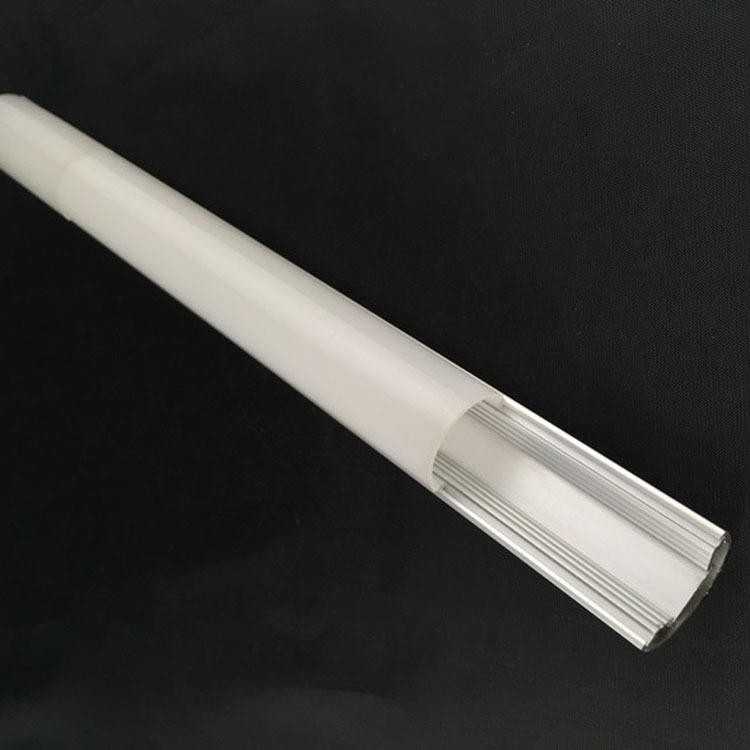 Led Fluorescent Lampshade Profile Customized All-Plastic Pipe Fittings Pc Frosted Lampshade Arc Cover Light Diffusion Lampshade Profile