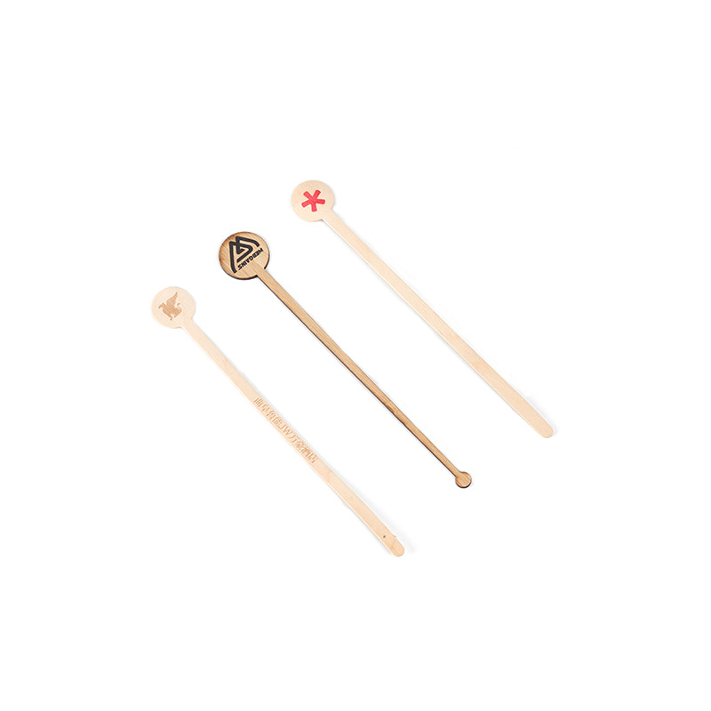 Wooden disposable coffee stick stirring stick wooden stick coffee milk tea wooden stirring stick cocktail stick