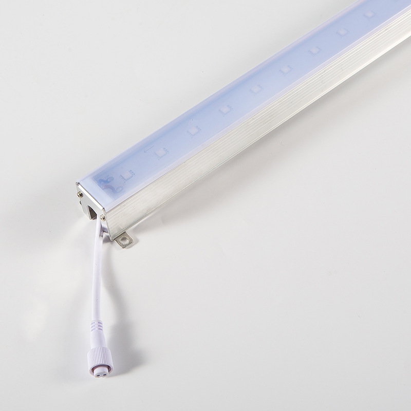 LED line lamp aluminum seat guardrail tube dish color digital tube aluminum bottom silver contour monochrome internal control external control outdoor waterproof