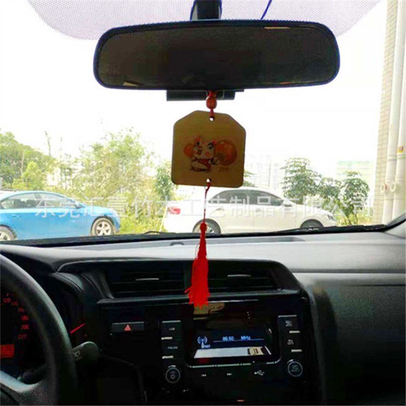 Wooden Animal Zodiac Pendants, Car Hangings, Engraving Content, Printing, Logo Wholesale, Scenic Spots, Cultural and Creative Gifts