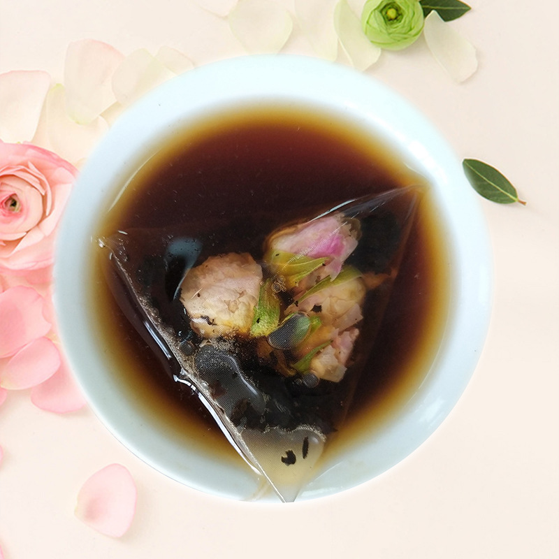Milk Tea Raw Materials 6g Triangular Bag Longjing Tea Rose Longjing Osmanthus Longjing Rose Pu'er Rose Black Tea