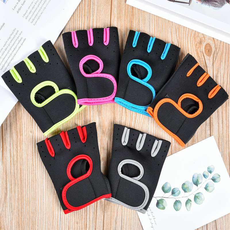 Men's and Women's Fitness Half-Finger Palm Protection Gloves, Non-Slip Half-Finger Gloves, Outdoor Cycling and Mountaineering Sports Gloves Wholesale