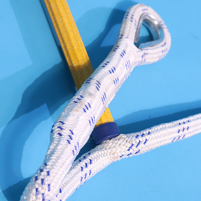 Non-slip safety rope ladder soft ladder soft Ladder 5-30 m aerial work soft ladder rope ladder double hook rope ladder