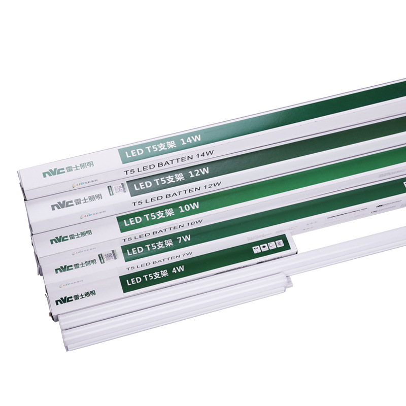 Rex Lighting T5LED Lamp Full Set of Fluorescent Lamp Integrated Bracket 1.2 m 14W Strip Lamp Energy Saving male and female