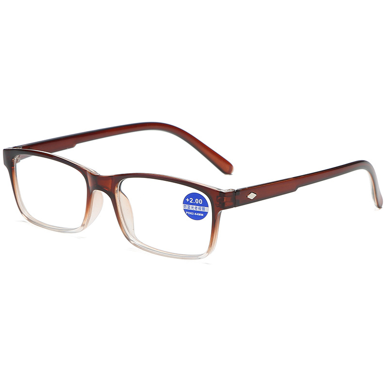 Anti-blue light men's and women's fashion reading glasses middle-aged and elderly high-definition resin reading glasses anti-fatigue old glasses 822