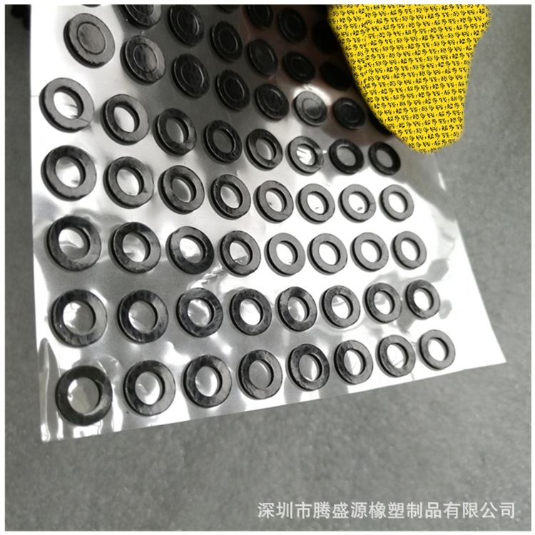 Round Transparent Silicone Gasket Anti-Slip Ring Black Foot Pad Silicone Shock-Absorbing Sealing Silicone Rubber