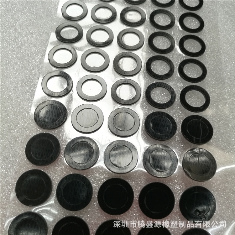 Round Transparent Silicone Gasket Anti-Slip Ring Black Foot Pad Silicone Shock-Absorbing Sealing Silicone Rubber