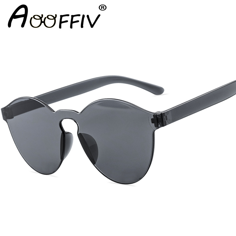 9803 Classic Sunglasses European and American Trendy One-Piece Sunglasses Candy Color Thin 9803 One-Piece Mirror