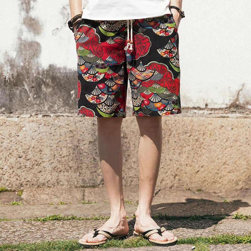 2019 fashion casual beach pants large size men's pants DK18-P15