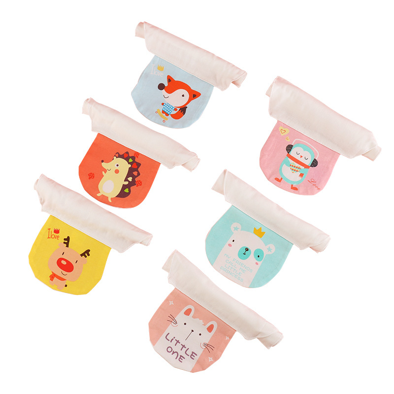Class a Pure Cotton Sweat Towel Kidsren's Baby Sweat Absorbent Towel Kindergarten Baby Kidsren's Pad Sling Cartoon Can Be Printed with Logo