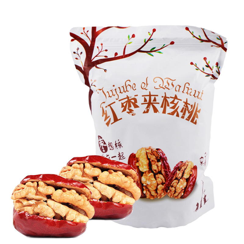 Оптовая продажа фиников с грецким орехом, финики Хотан из Синьцзяна с грецким орехом 500г, большая скидка на объем