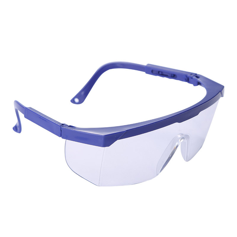 Manufacturers supply telescopic leg protective glasses reinforced PC anti-scratch anti-droplet anti-impact labor protection goggles
