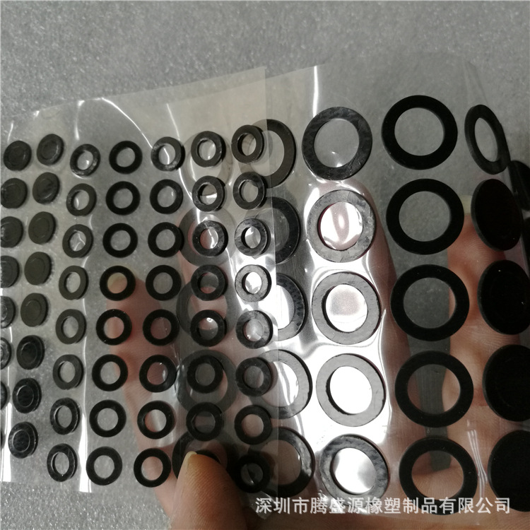 Round Transparent Silicone Gasket Anti-Slip Ring Black Foot Pad Silicone Shock-Absorbing Sealing Silicone Rubber