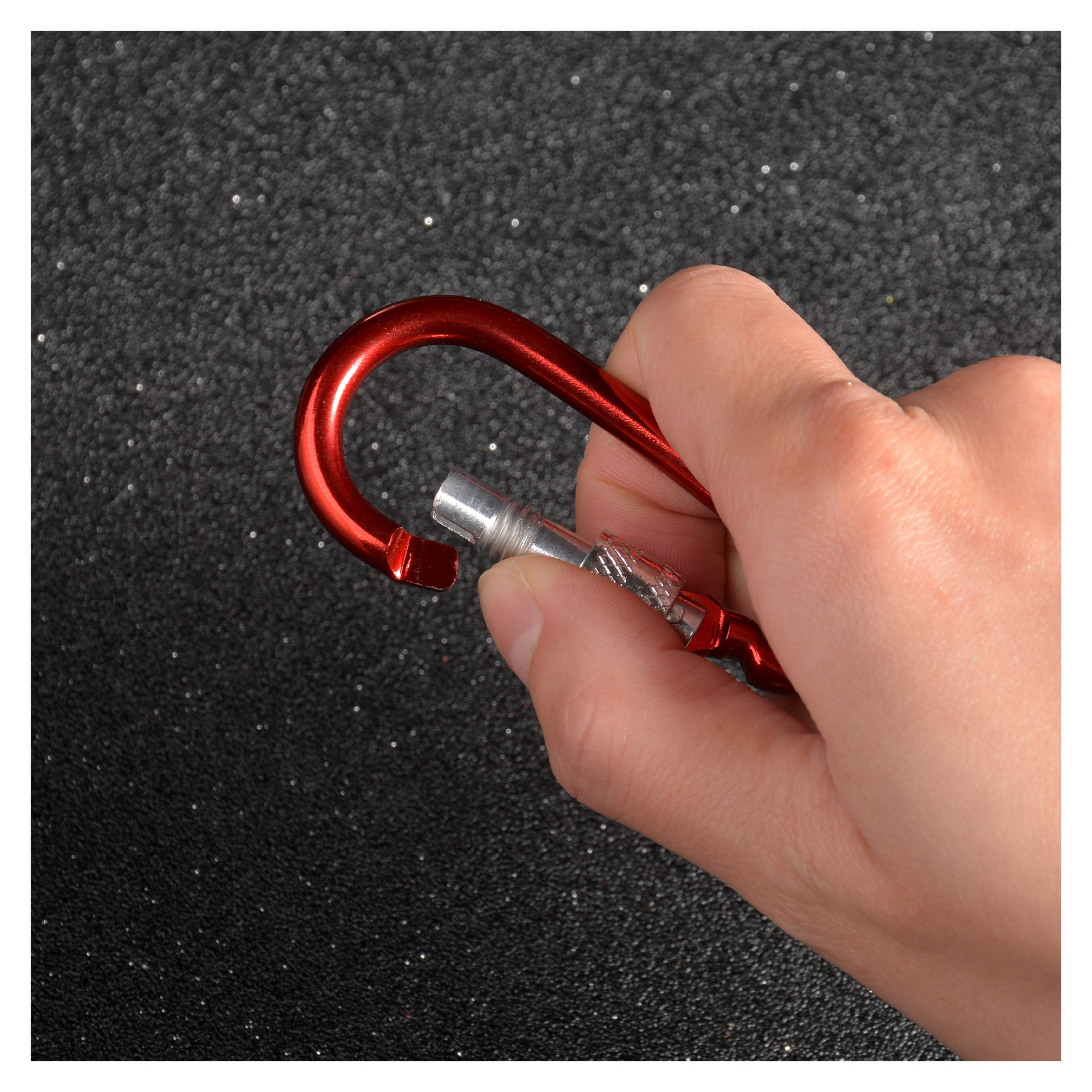 Mountaineering buckle aluminum alloy D-shaped No. 5 hanging buckle mountain climbing buckle outdoor buckle spring hook LED light buckle box bag buckle