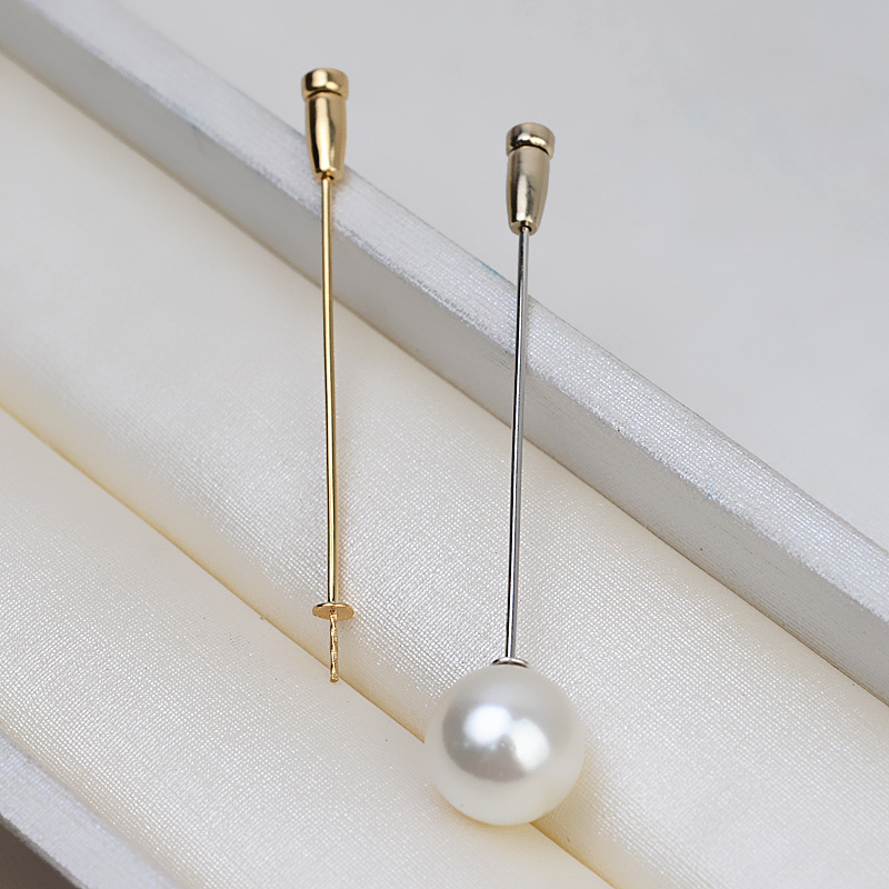 DIY аксессуары, брошь из 18K золота, односложная брошь с эластичным стержнем, простые корсажи для одежды 1678