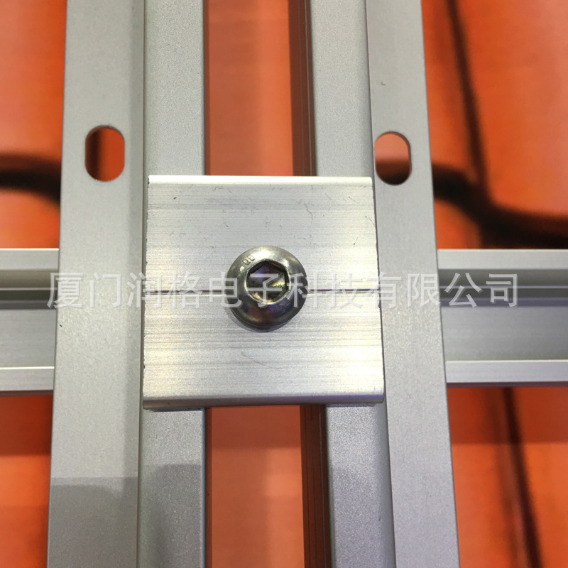 Photovoltaic Medium Blocks Aluminum Alloy Photovoltaic Blocks Solar Photovoltaic Bracket Accessories Components Photovoltaic Edge Blocks