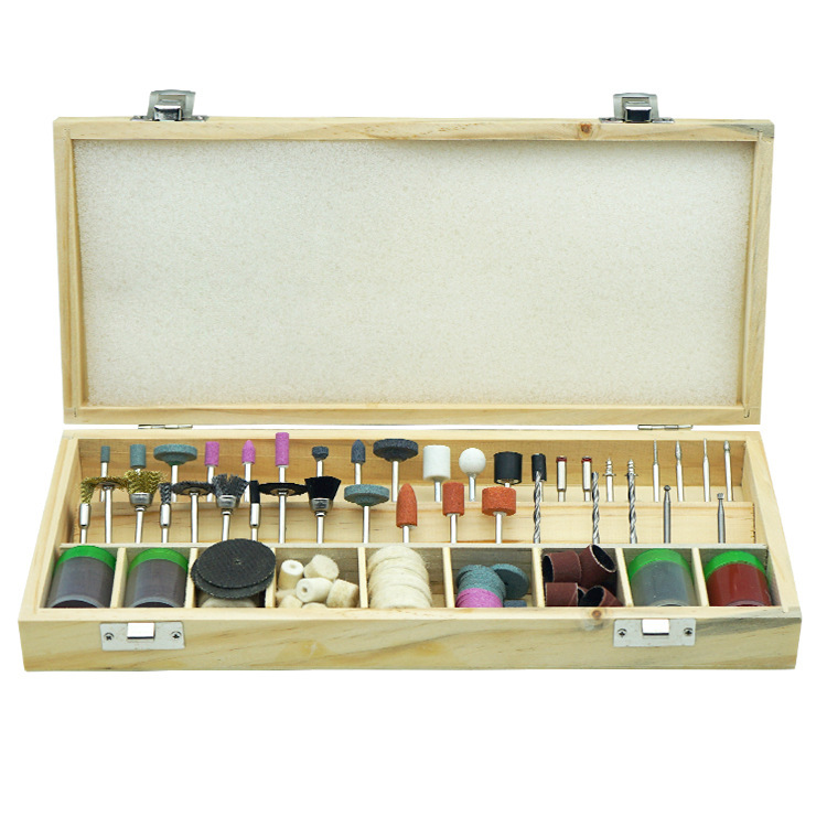 Electric grinding machine accessories 200 pieces of wooden box suit electric grinding head cutting grinding polishing grinding head wholesale