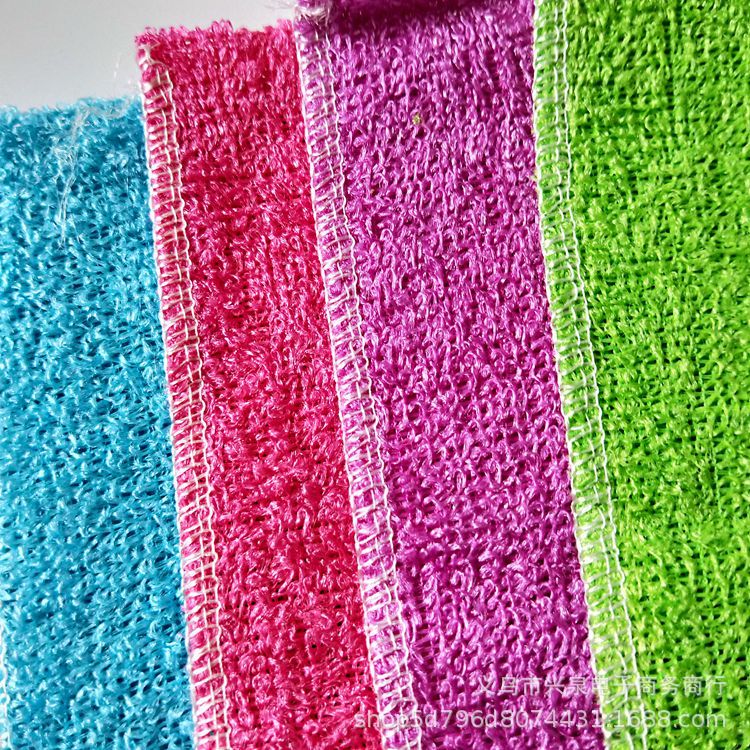 18*23 Bamboo Fiber Dish Towel, Non-stick Oil Scouring Pad, Absorbent Dish Towel, Bamboo Charcoal Bamboo Fiber 2 Yuan Supply