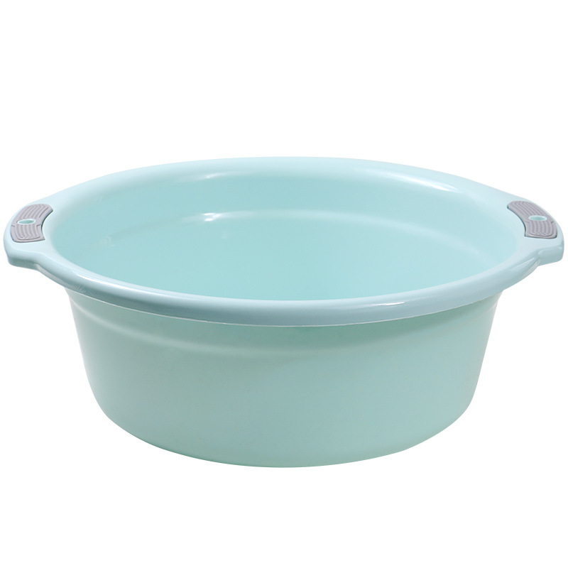 Thickened Washbasin Plastic Basin Washbasin Large Household Double-Eared Baby Adult Laundry Basin Footbath Small Basin