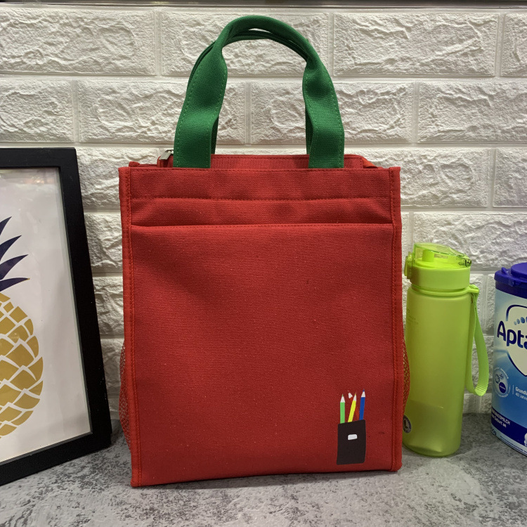 Большая новая канвасная многослойная сумка для студентов, сумка для документов, повседневная сумка для мамы с сумкой для обеда