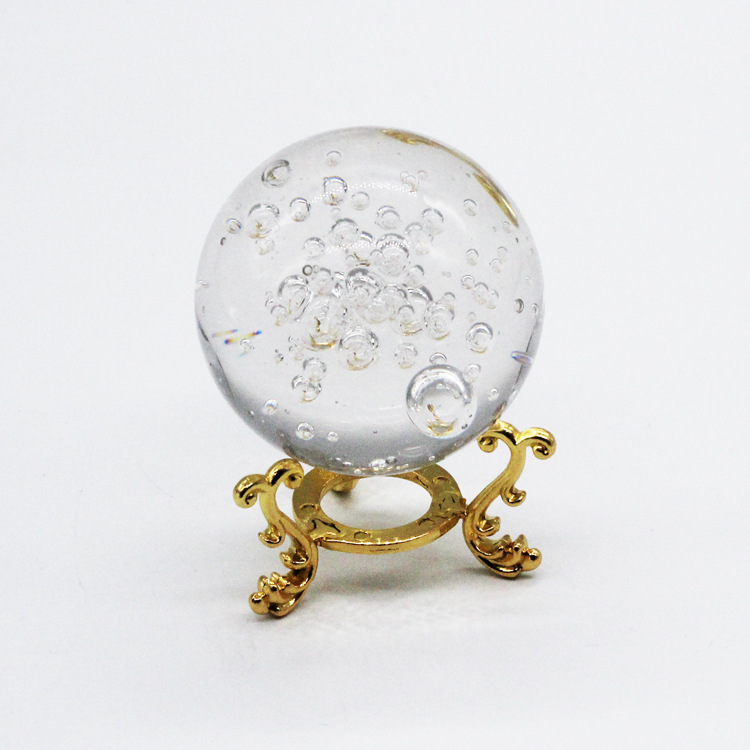 Crystal Bubble Ball k9 transparent ball ornaments feng shui hotel decoration ice crack ball solid factory Accessories lighting
