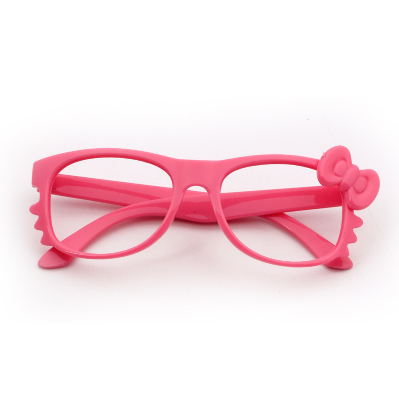 Color children's glasses frame KT cat cat bow knot glasses frame children's glasses baby glasses children's glasses frame
