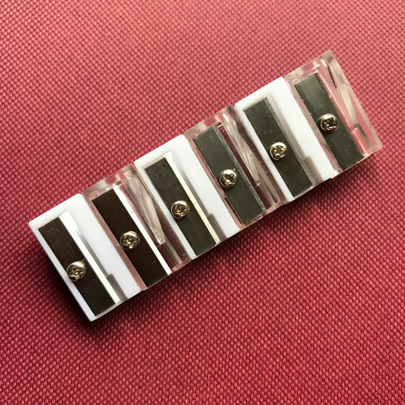 Taihao Beveled Transparent Knife Core Accessories Pencil Sharpener Pencil Charcoal Pencil Sharpener Eyebrow Pencil Sharpener Pencil Sharpener Planer