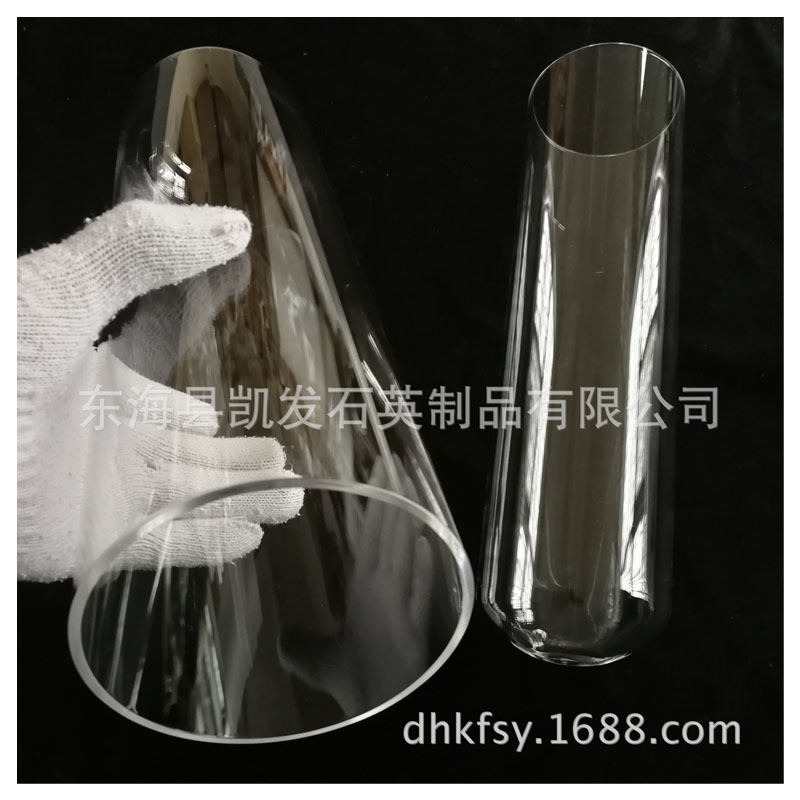 Заводская индивидуальная прозрачная кварцевая труба, кварцевое стекло, устойчивое к высоким температурам, кварцевая лодка для экспериментов, поддержка кастомизации