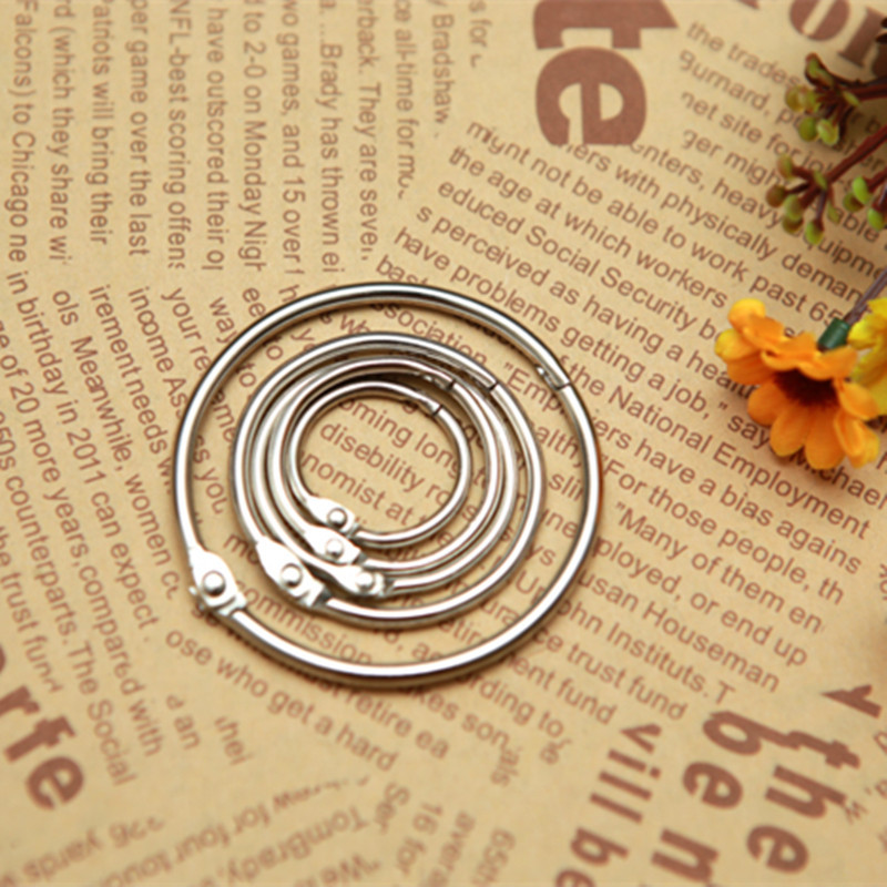 Direct selling metal book ring card ring loose-leaf ring ring open ring buckle loose-leaf buckle open ring binding ring desk calendar ring
