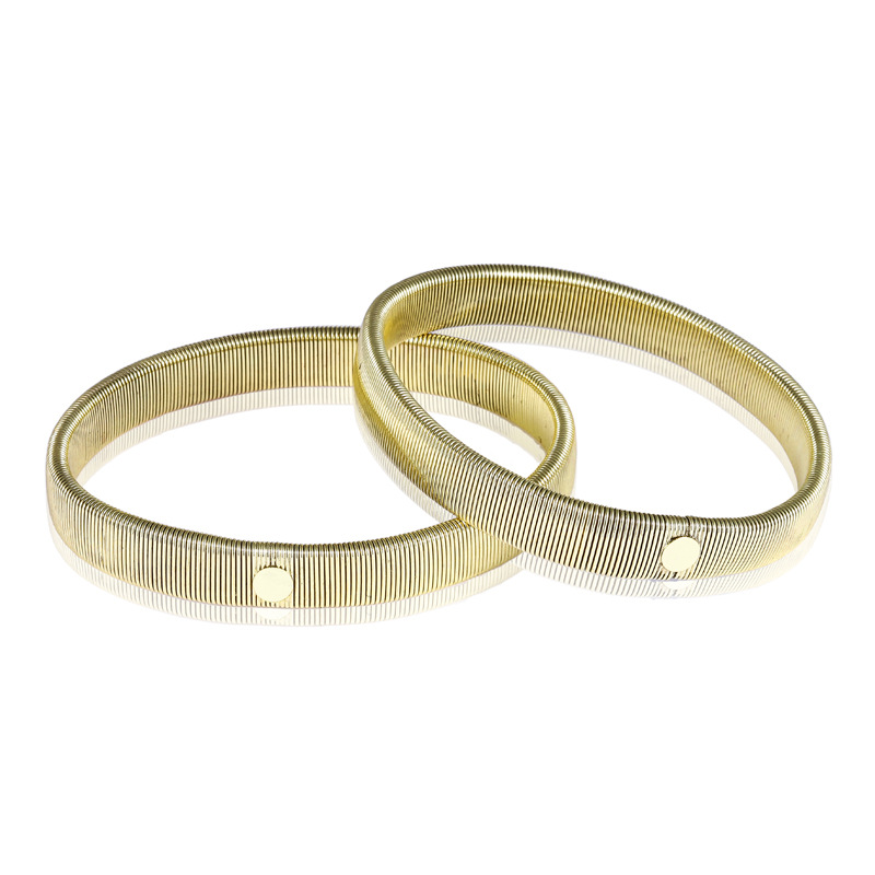 Sleeve Holder European and American Fashion Accessible Luxury Spring Bracelet Elastic Armband Men's Bracelet Sleeve Hoop Supply