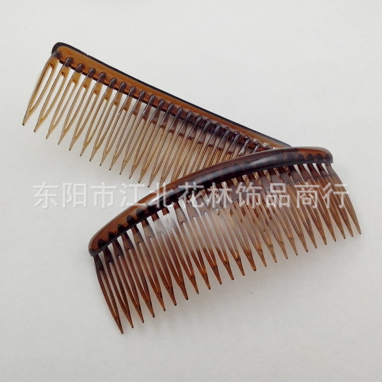 24 Teeth Straight Clause Plastic Hair Comb 12*5cm Classic Bangs Comb Hair Pin Accessories Fork Comb Eco-friendly Comb
