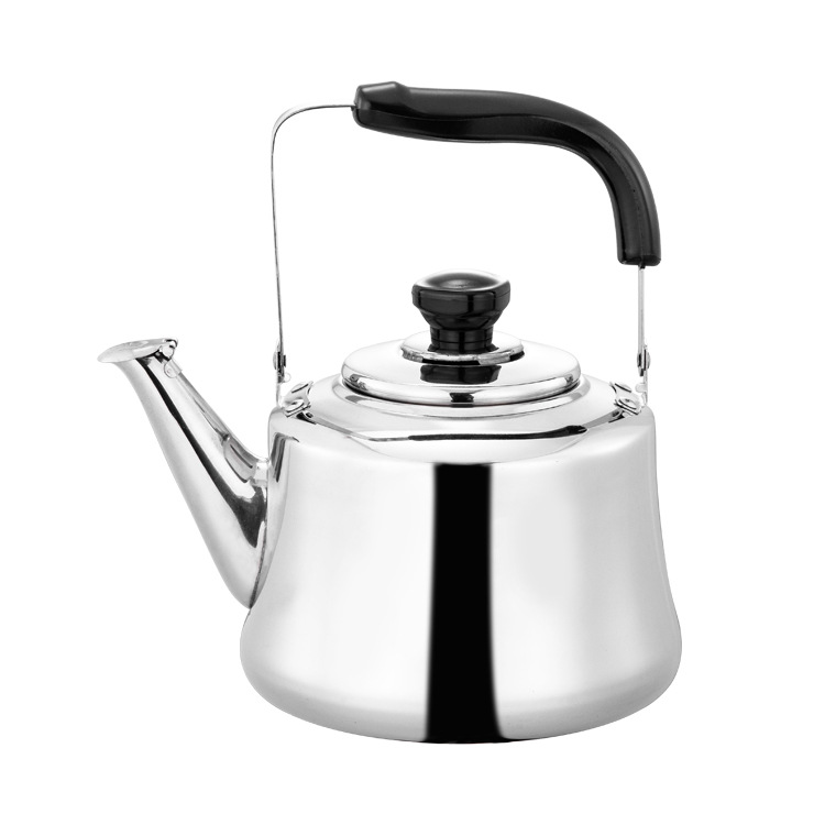 Classical Stainless Steel Whistle Kettle Large Capacity Boiling Kettle Heat Insulated and Durable Induction Cooker Large Kettle Kettle