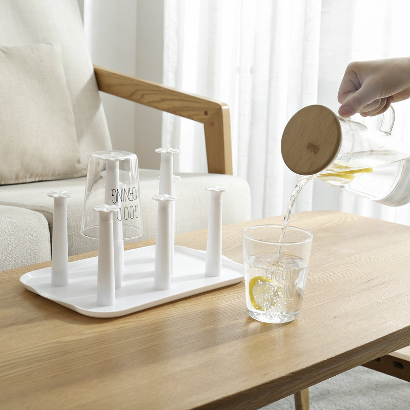 Factory sales plastic cup drying rack cup holder household kitchen square creative Cup draining rack Cup storage rack