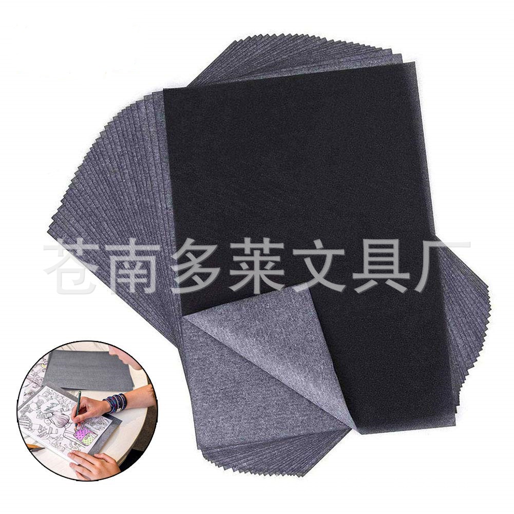 Копировальная бумага с покрытием черная синяя многоразовая односторонняя для рисования