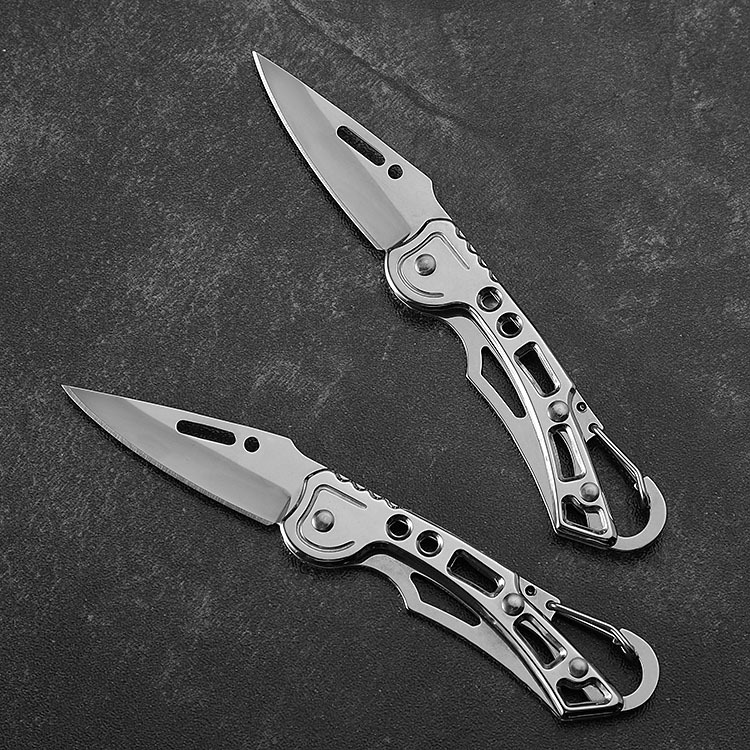 Outdoor supplies folding knife portable stainless steel self-defense mini key knife portable folding knife pocket fruit knife