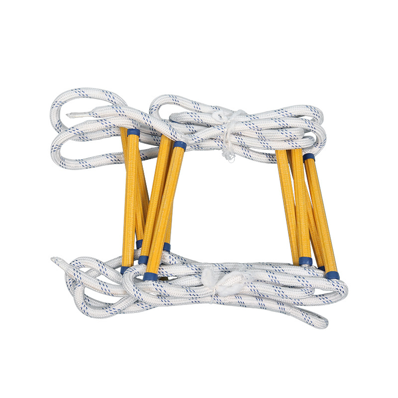 Manufacturer Direct Supply Escape Rescue Soft Ladder Polypropylene Wear-Resistant Rope Ladder Fire-Resistant Household Climbing Ladder Rapid Descent High-Altitude Rescue