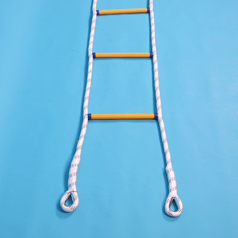 Manufacturer Direct Supply Escape Rescue Soft Ladder Polypropylene Wear-Resistant Rope Ladder Fire-Resistant Household Climbing Ladder Rapid Descent High-Altitude Rescue
