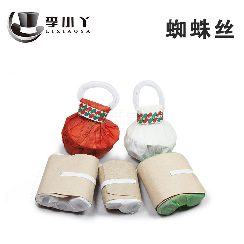 Spider silk hand-thrown ribbon 16 head 30 head white color stage effect Bar special props