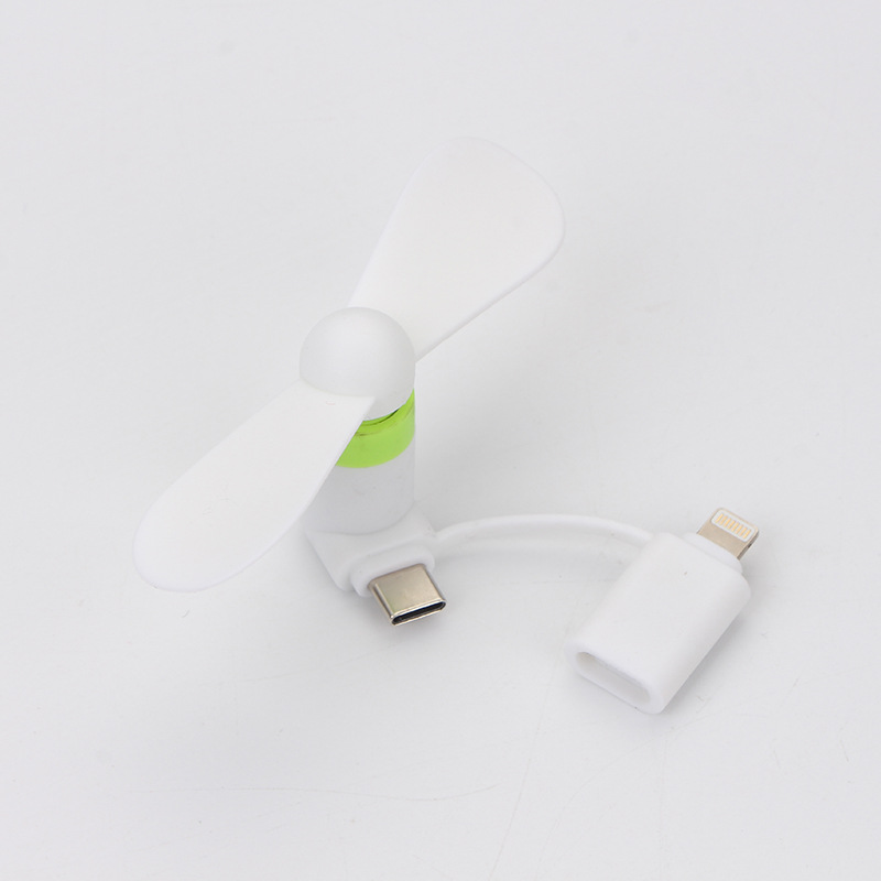 Creative USB Fan Mini Fan V8 Android Apple Typec Two-In-One Three-In-One Mobile Phone Small Fan Wholesale