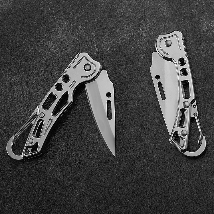 Outdoor supplies folding knife portable stainless steel self-defense mini key knife portable folding knife pocket fruit knife