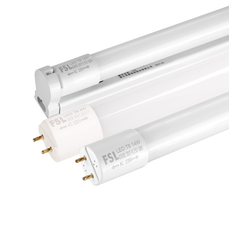 Fsl Foshan Lighting T8 Led Tube Integrated 1.2m Glass Tube Fluorescent Lamp Dazzling Crystal Series High Brightness