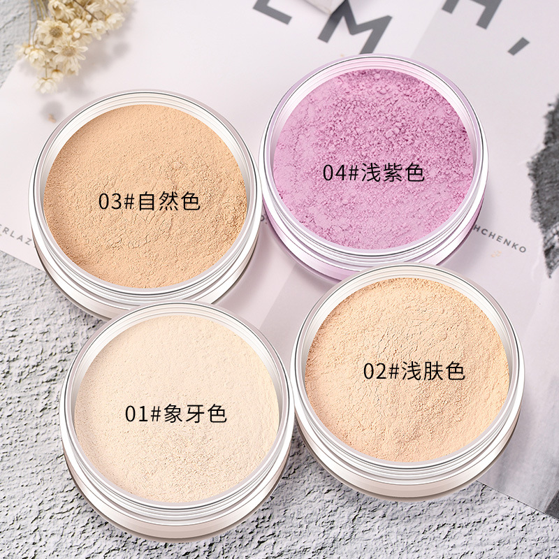 Gemeng Dingzhuang Powder Source Factory Waterproof Sweat-proof Makeup Concealer Powder Net Celebrity Cosmetic Makeup Powder