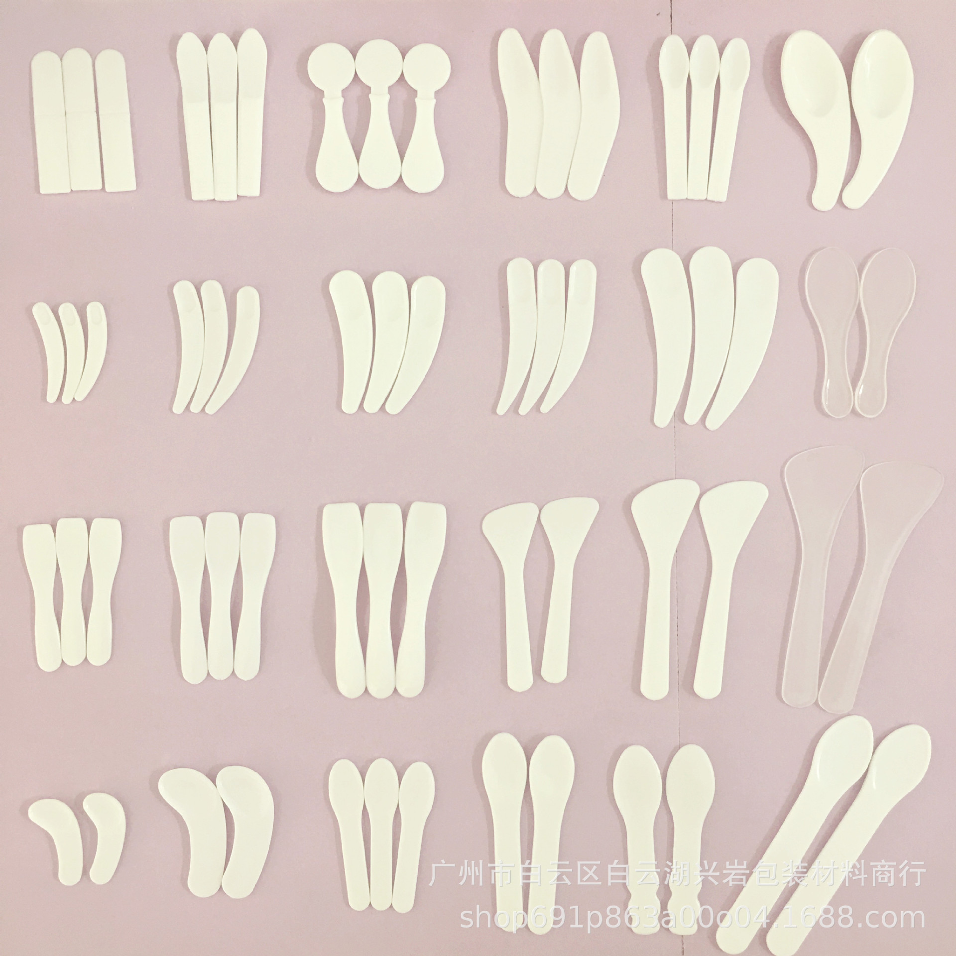 Готовая пластиковая ложка для маски, инструмент для макияжа, ложка для крема