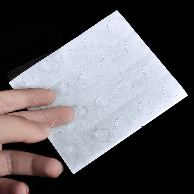 Wedding and Birthday Party Balloon Accessories Glue Dots for Sticking the Character "喜" (Happy) Without Leaving Marks, Transparent Round Glue Dots, 20 Pieces Per Pack