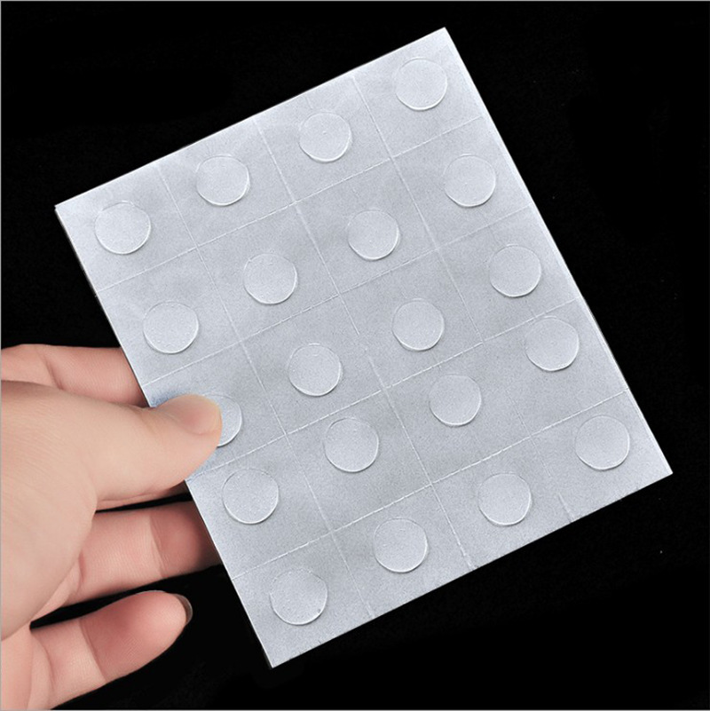 Wedding and Birthday Party Balloon Accessories Glue Dots for Sticking the Character "喜" (Happy) Without Leaving Marks, Transparent Round Glue Dots, 20 Pieces Per Pack