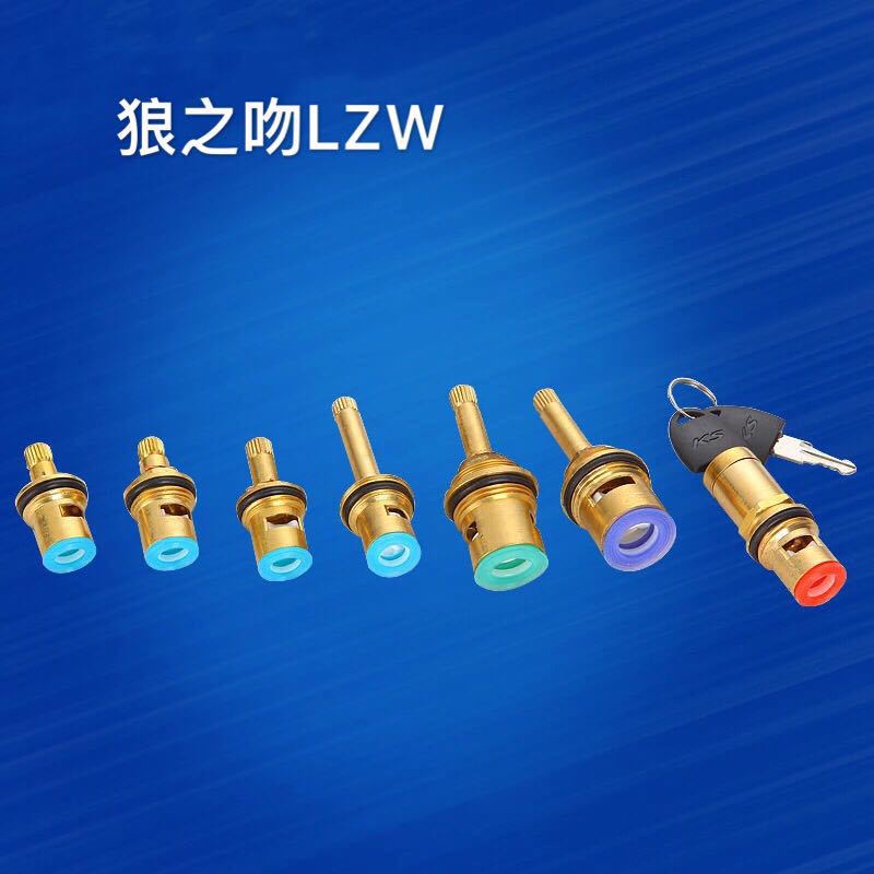 Faucet valve core single cooling core ceramic piece accessories 304 stainless steel valve core quick opening faucet angle valve copper valve core